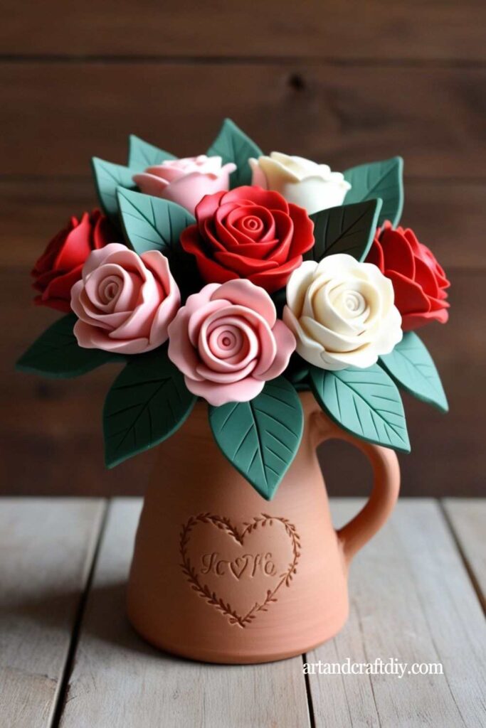 Clay Rose Bouquet
