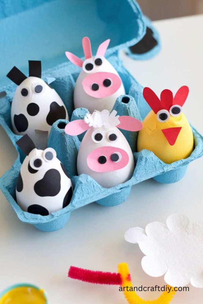 Egg Carton Farm Animals