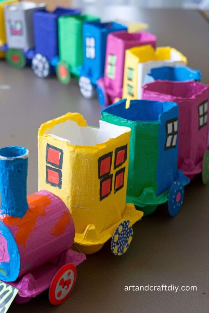 Egg Carton Train 