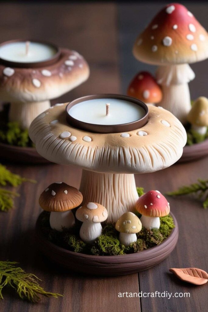 Mushroom Candle Holder