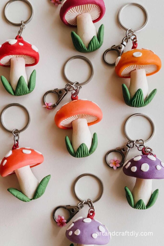 Mushroom Keychains