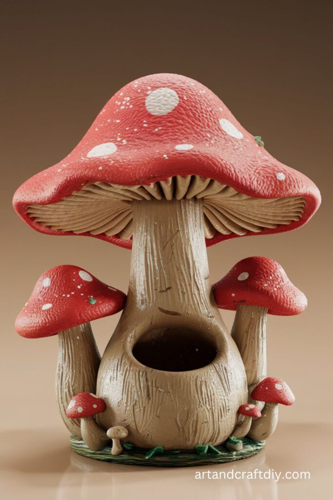 Mushroom Pen Holder