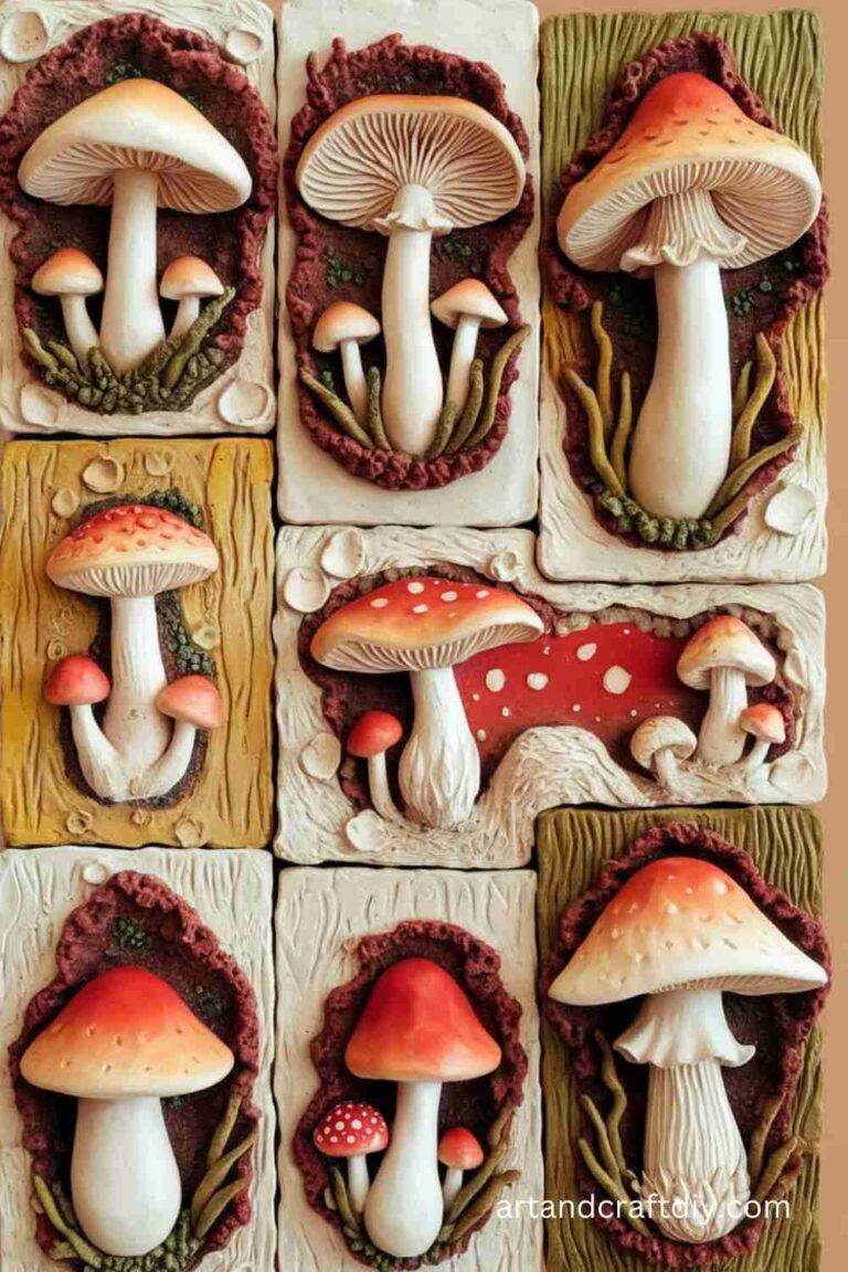15+ Creative Mushroom Clay Crafts - DIY Art and Crafts Ideas