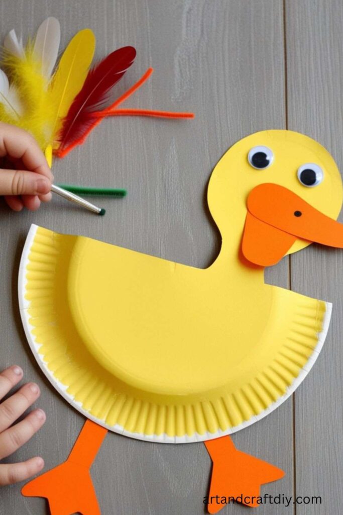 Paper Plate Duck Craft