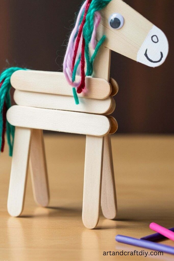 Popsicle Stick Horse Craft