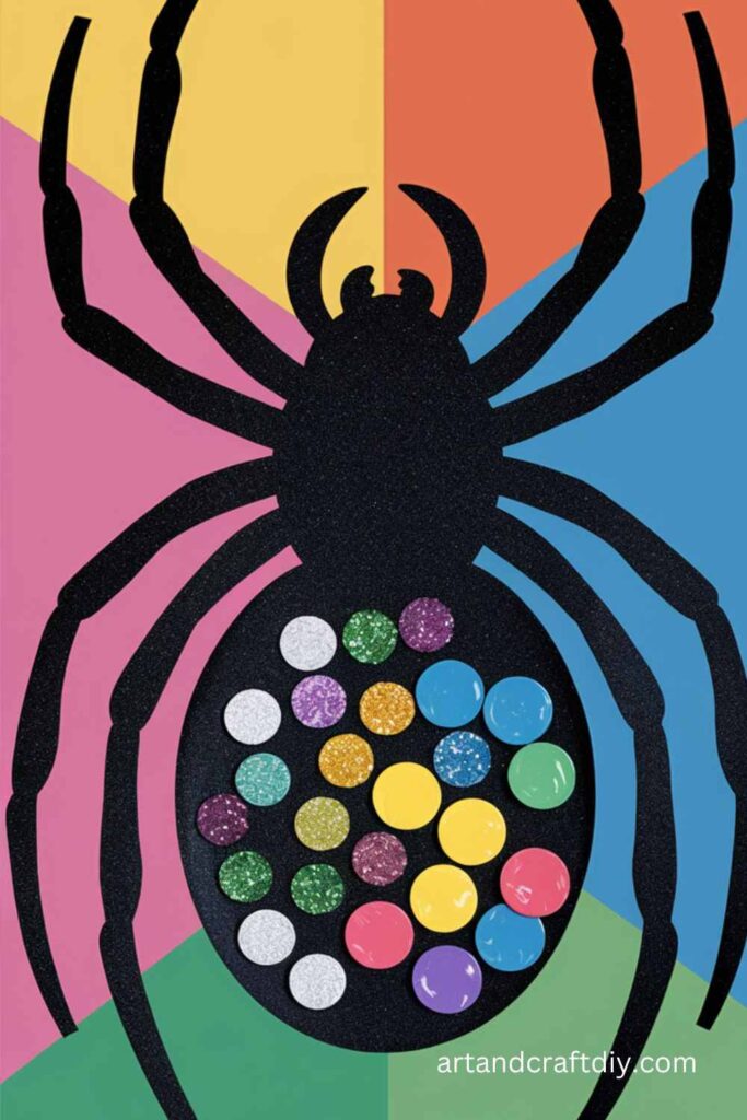 Spider Silhouette Art