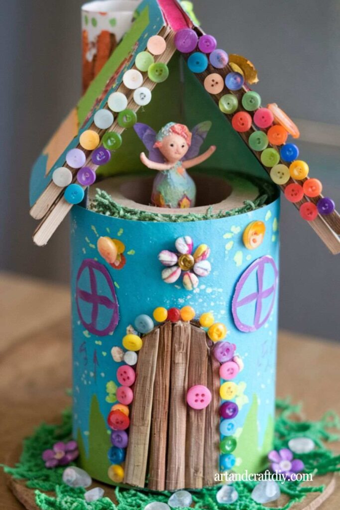 TP Roll Fairy Houses