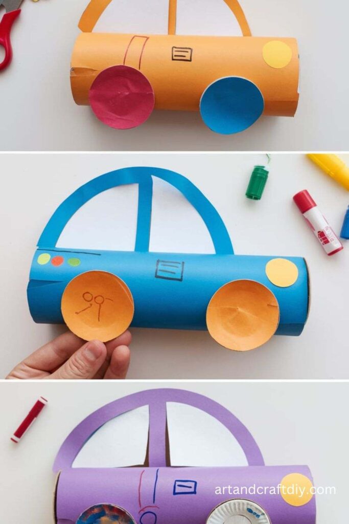 Toilet Paper Roll Cars