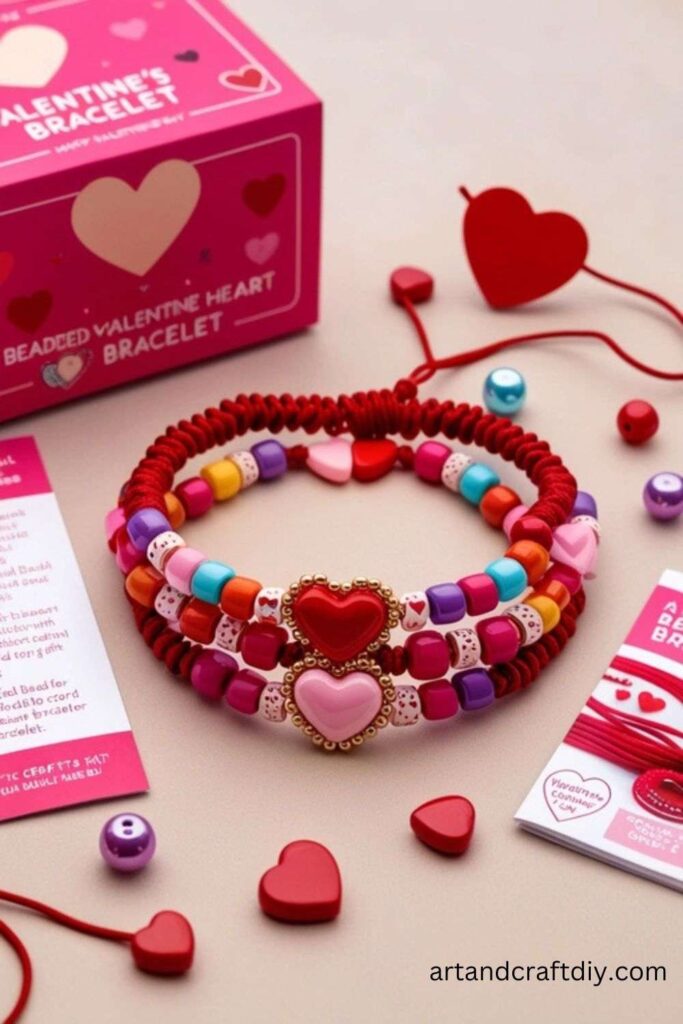 Beaded Heart Bracelet Kit