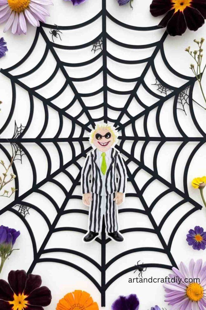 Beetlejuice Spider Web Art