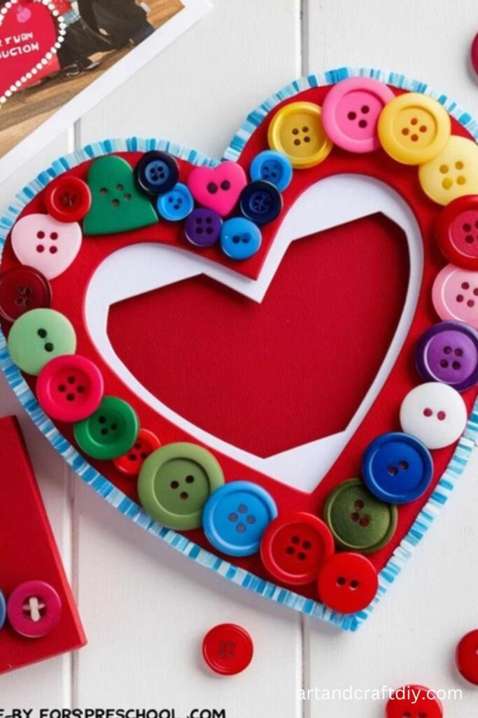 Button Heart Frames