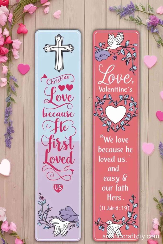 Christian Valentine’s Day Bookmark Craft