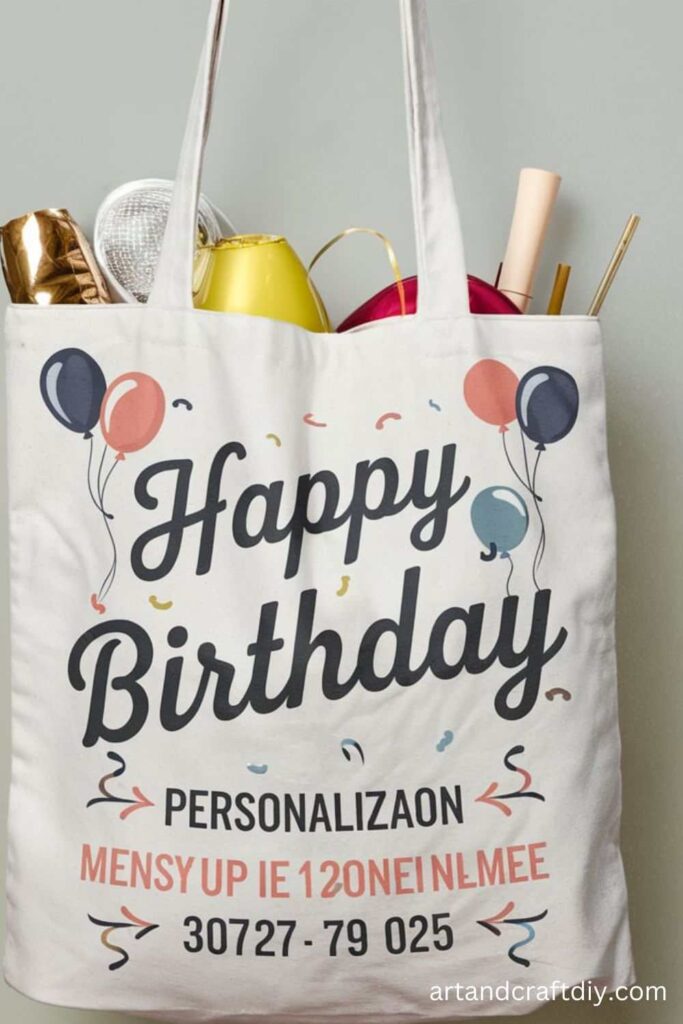 Customized Tote Bag for Birthday