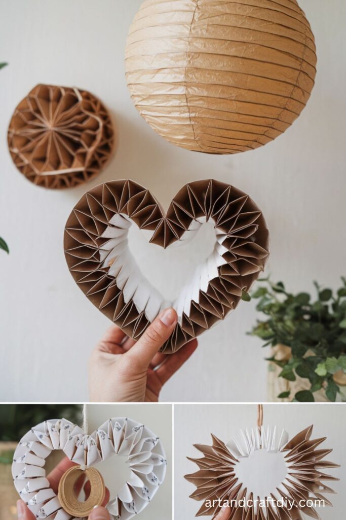 Cute Heart-Shaped Paper Lanterns