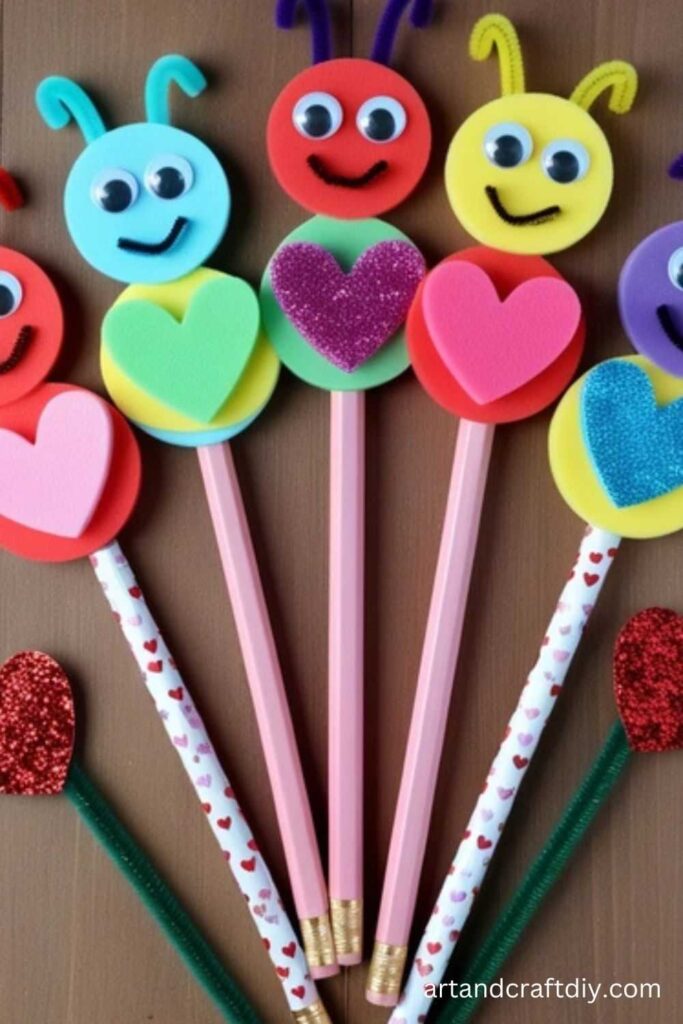 Cute Love Bug Pencil Topper