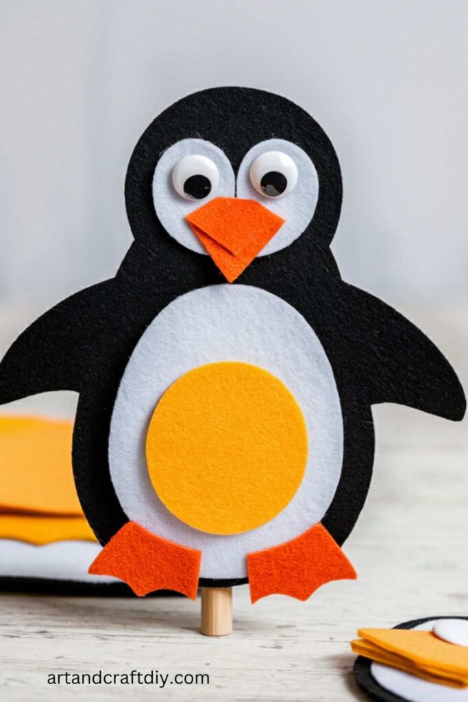 Felt Penguin Puppets