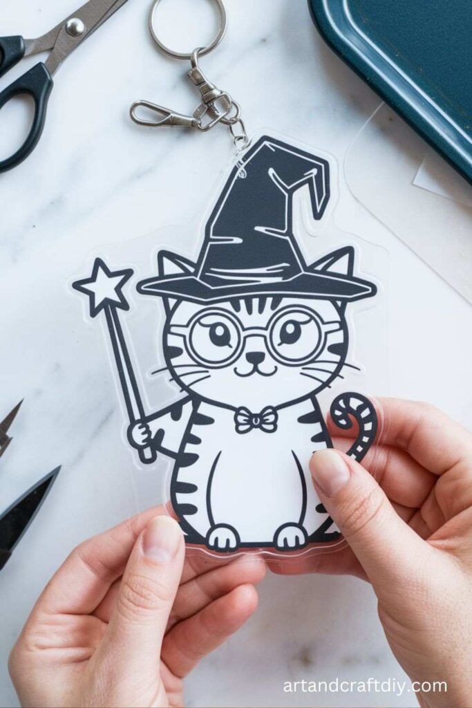 DIY Keychain from Shrink Plastic