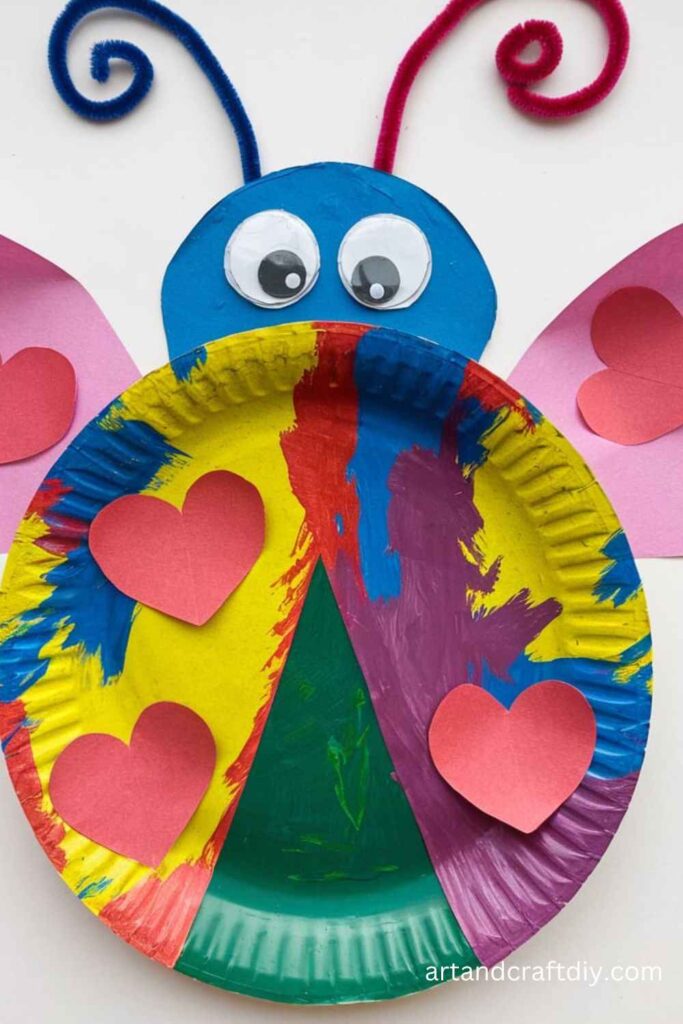 DIY Paper Plate Love Bugs