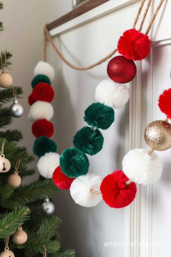 DIY Pom-Pom Garland Art