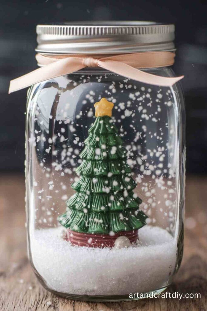 DIY Snow Globe Jar