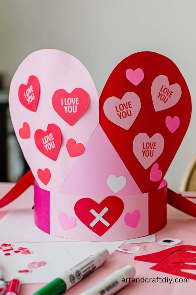 DIY Valentine’s Day Crowns Art