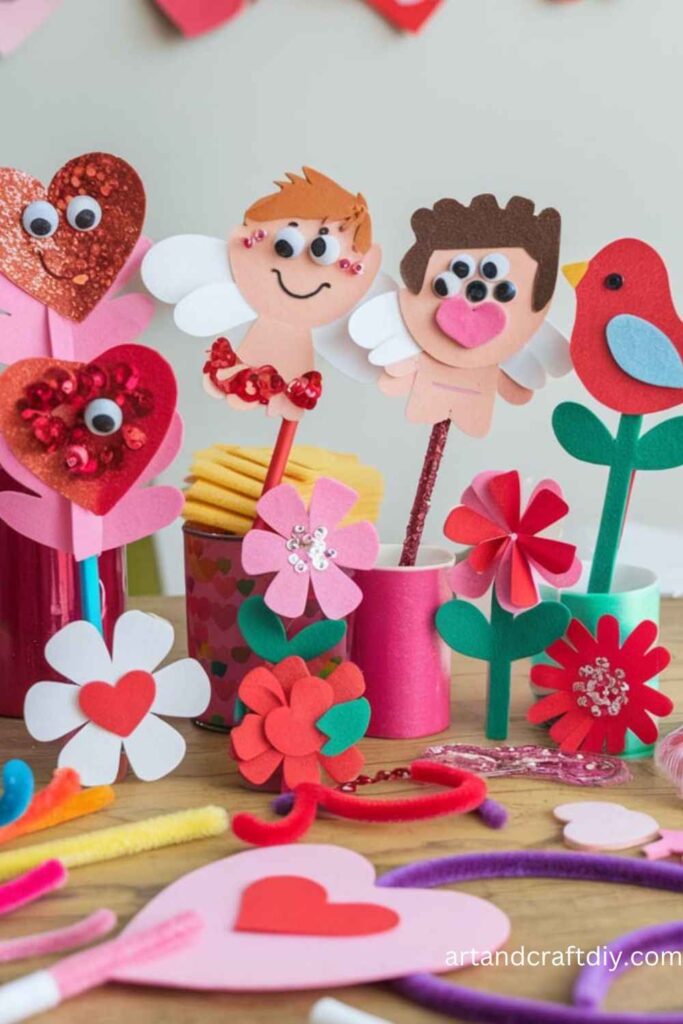 DIY Valentine’s Day Pencil Toppers