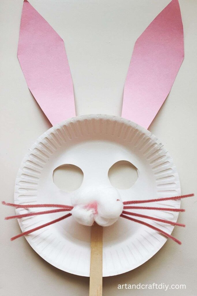 Easter Bunny Paper Plate Mask