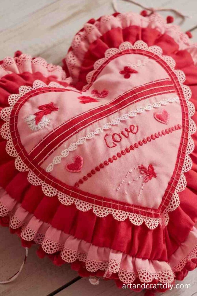 Felt Heart Pillow