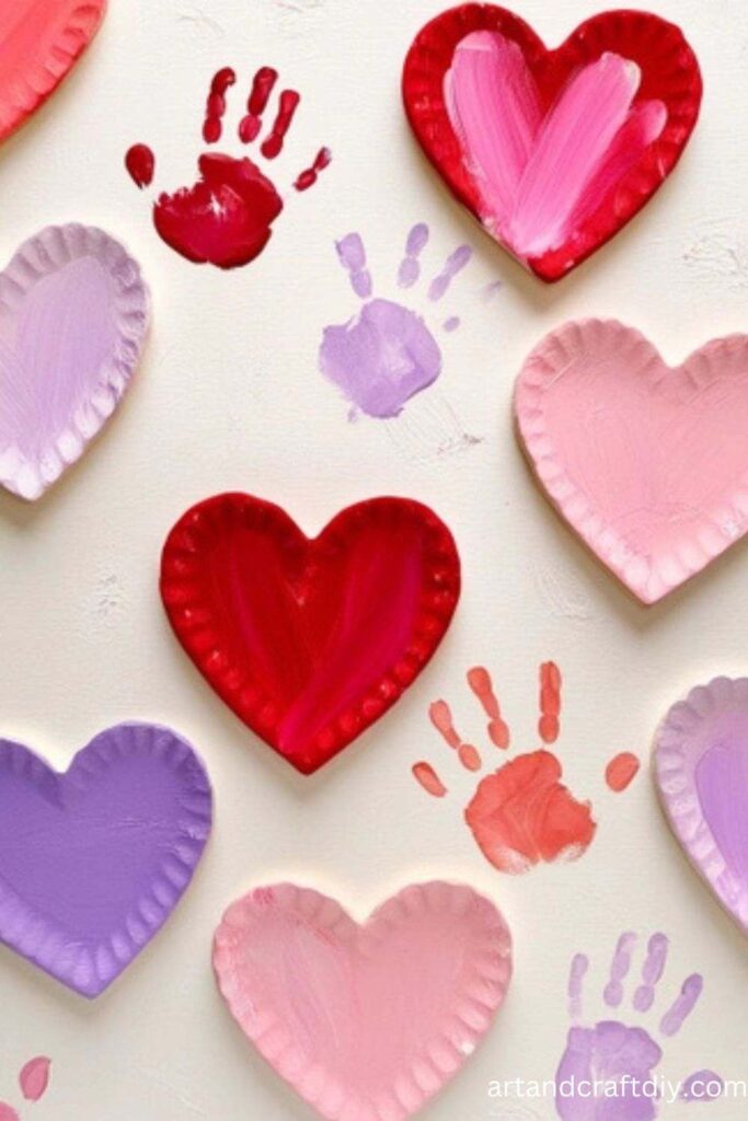 Finger Painting Hearts