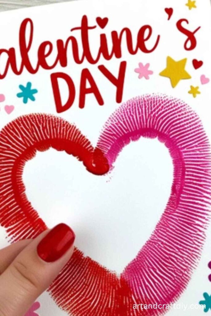 Fingerprint Heart Cards