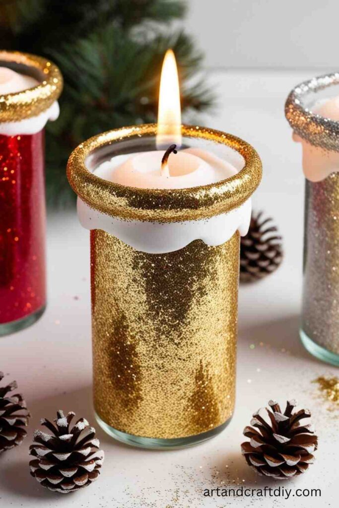 Glitter Candle Holders