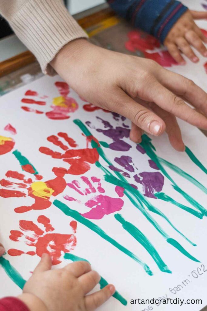 Handprint Flower Bouquets