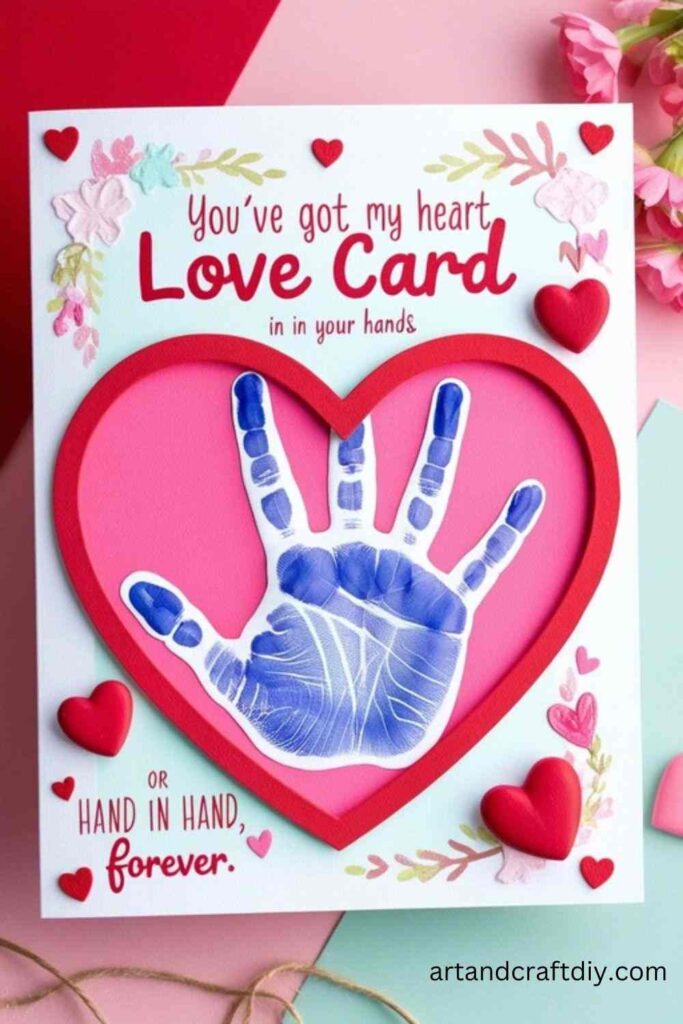 Handprint Love Card