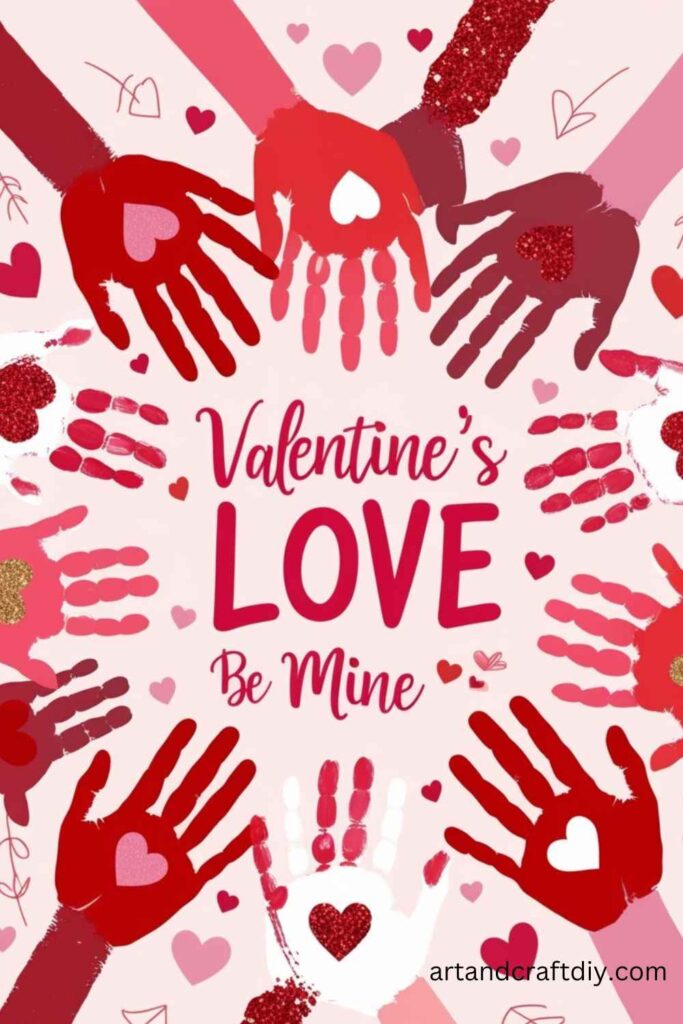 Handprint Valentine’s Day Poster