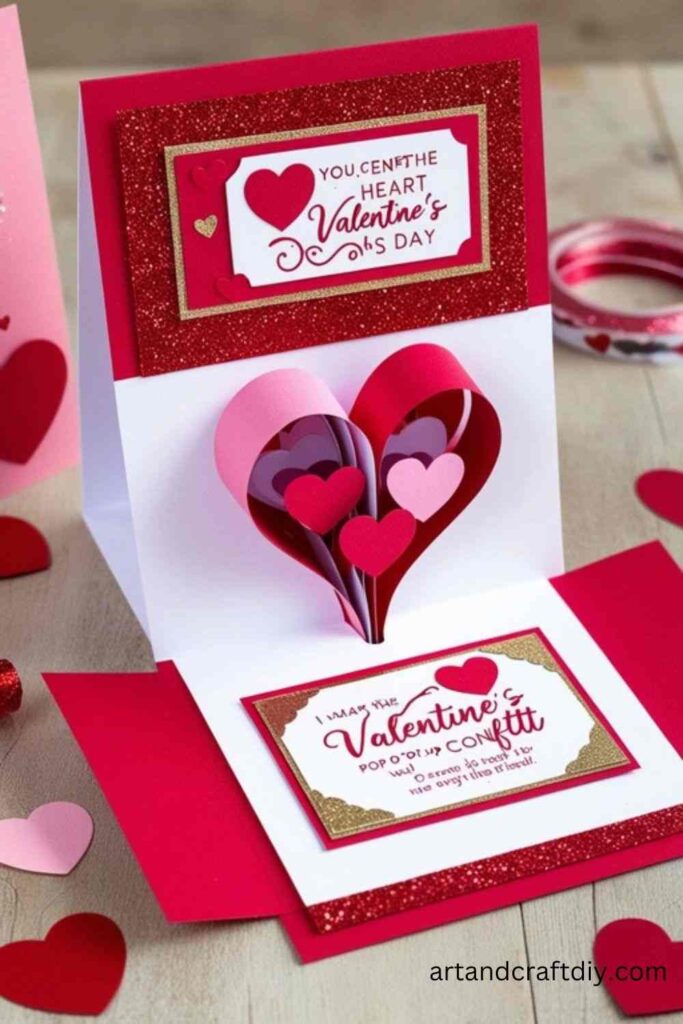 Heart Confetti Pop-Up Card