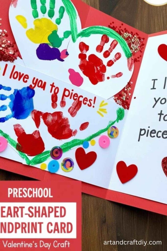 Heart-Shaped Handprint Cards