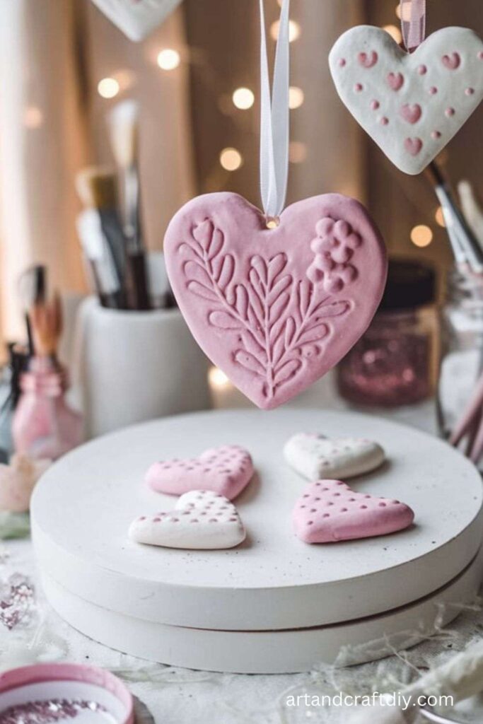 Heart-Shaped Salt Dough Ornaments