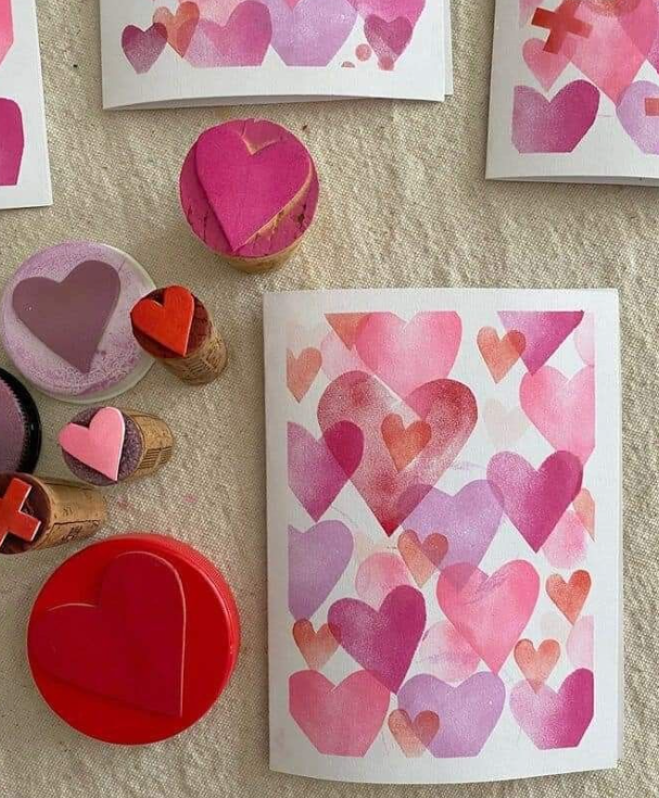 Heart-Shaped Stamps