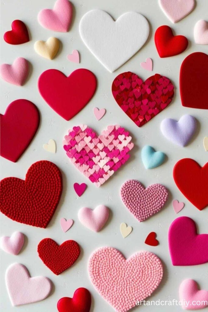 Heart-Shaped Sticker Collage