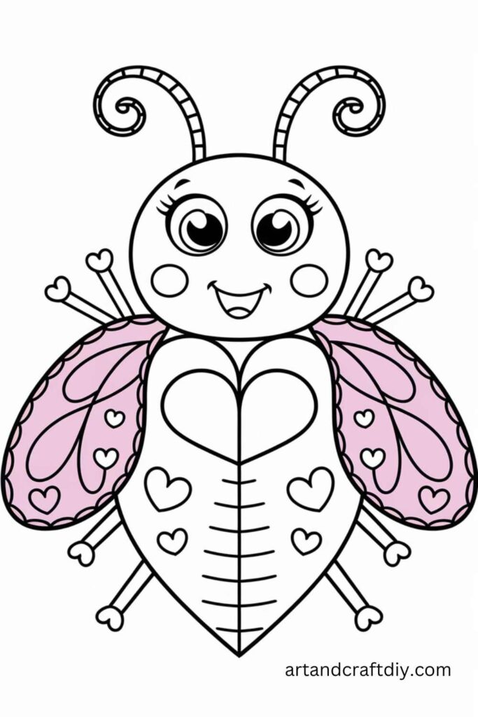 Love Bug Craft Template