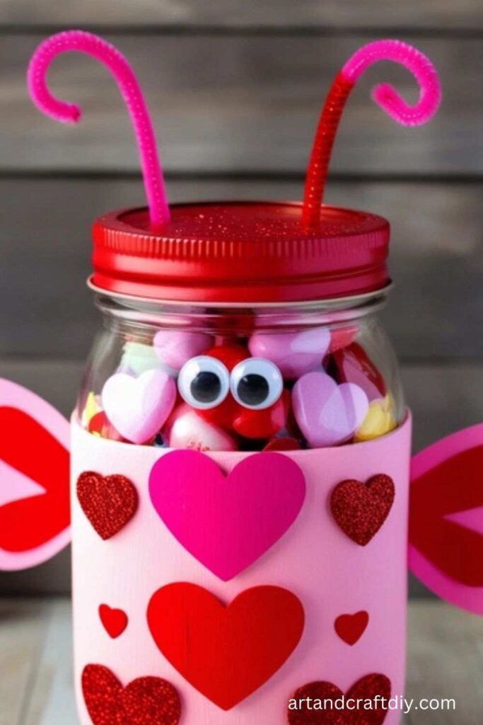 Love Bug Mason Jar