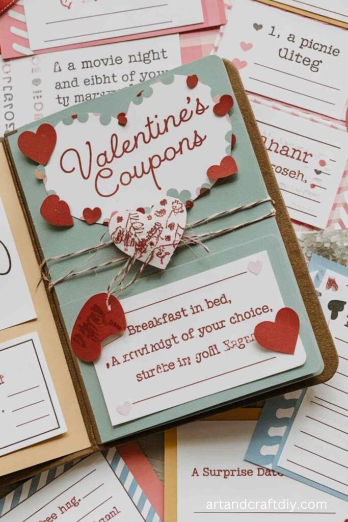 Love Coupons Book Craft