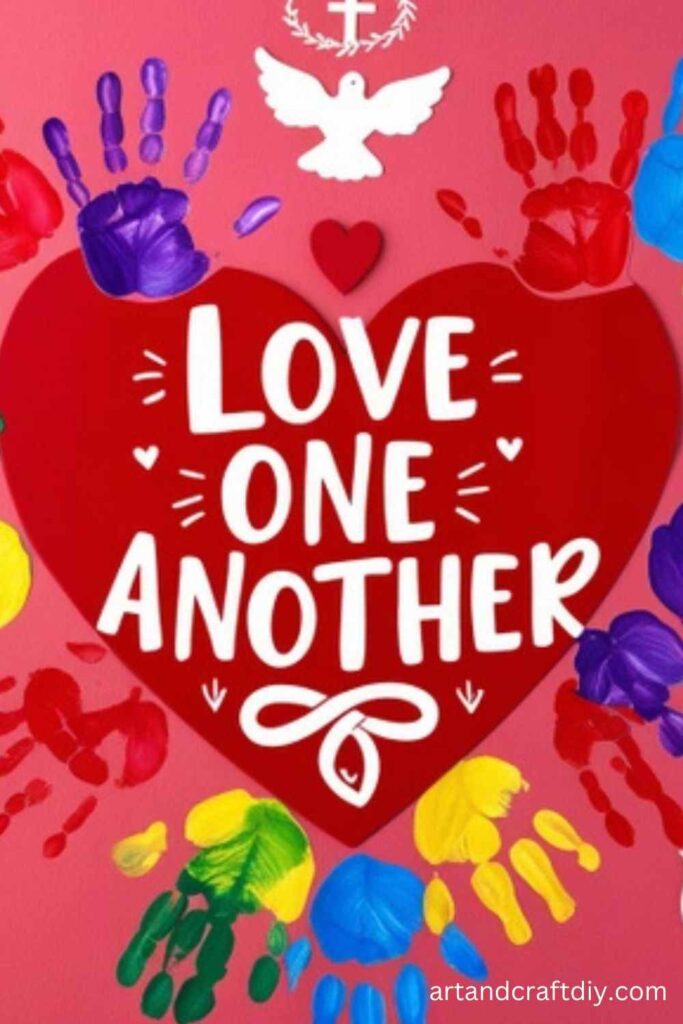 Love One Another Handprint Craft