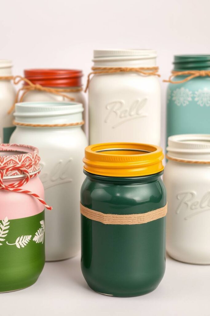Painted Mason Jars