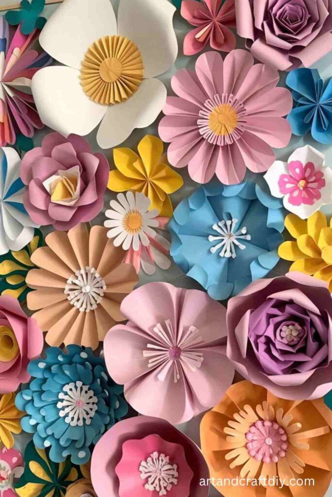 Paper Flower Wall Art