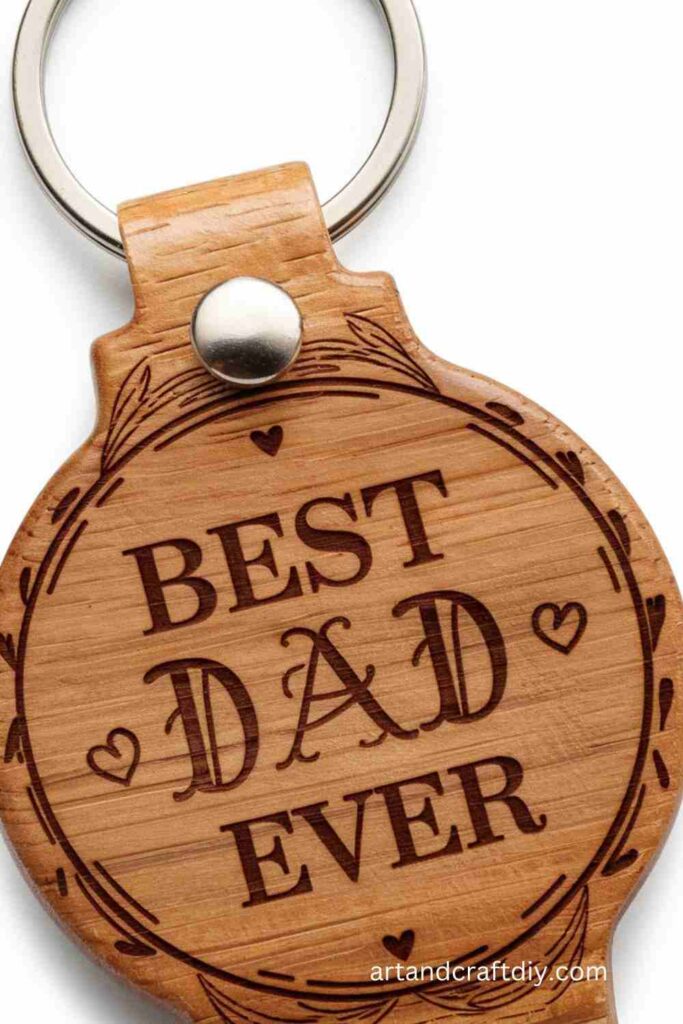 Personalized Wooden Keychain