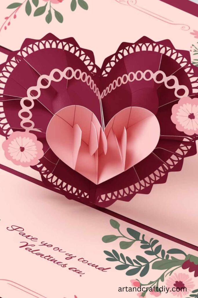 Pop-up Heart Card Template