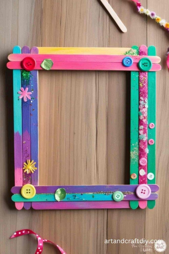 Popsicle Stick Photo Frame