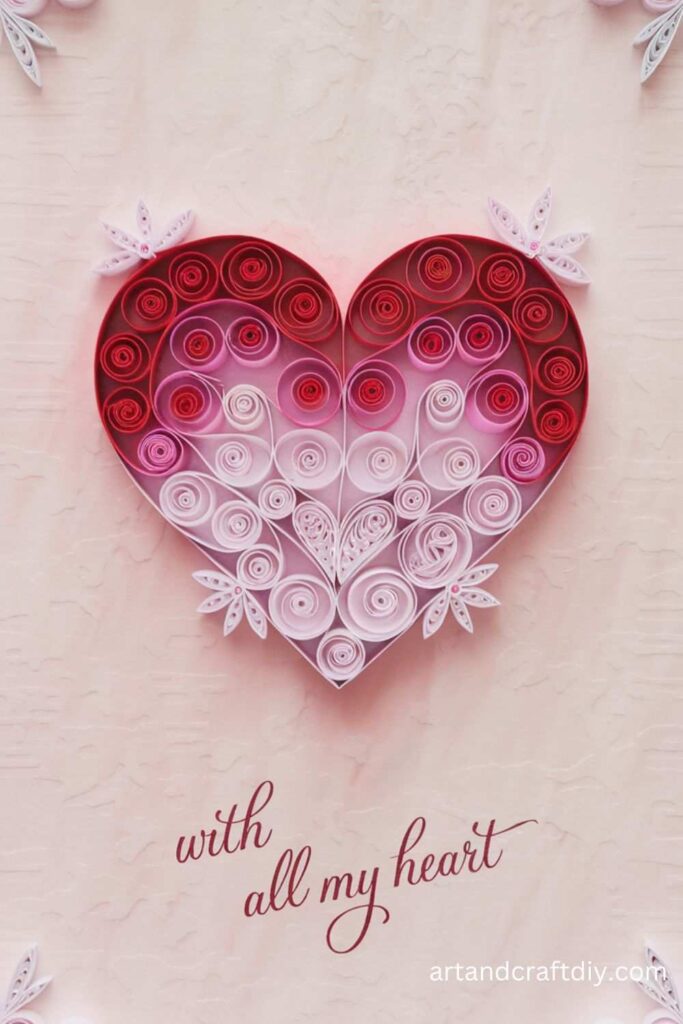 Quilled Heart Card