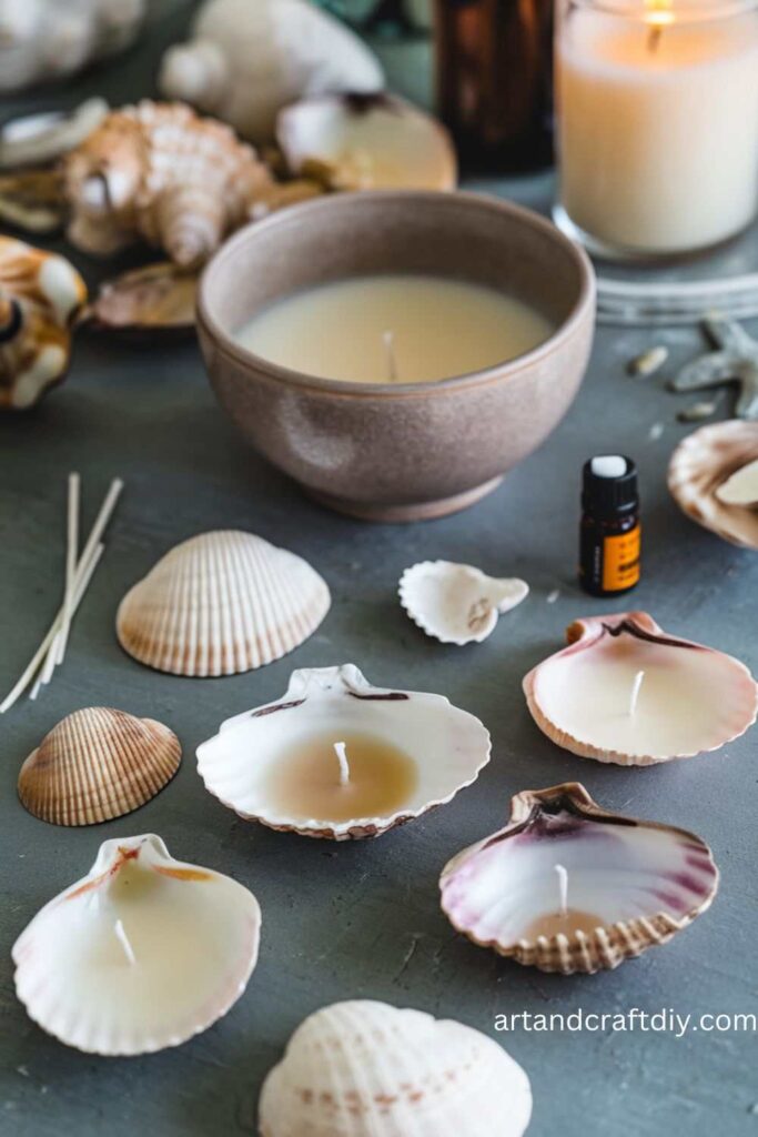 Seashell Candles